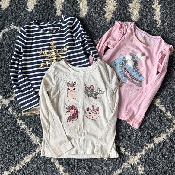 Bundle of 3 Girls Long Sleeve Tees - Picture 1 of 7